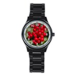 RED BERRIES 2 Stainless Steel Round Watch