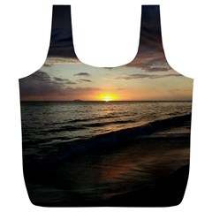 Sunset On Rincon Puerto Rico Full Print Recycle Bags (l)  by StarvingArtisan