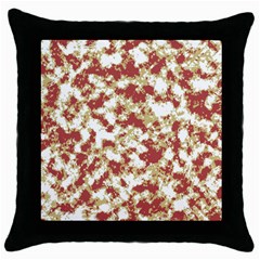 Abstract Textured Grunge Pattern Throw Pillow Case (black)