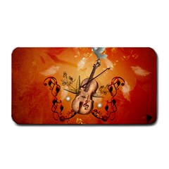 Violin With Violin Bow And Dove Medium Bar Mats by FantasyWorld7