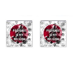 Football Is My Religion Cufflinks (square) by Valentinaart