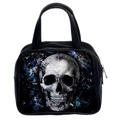Skull Classic Handbags (2 Sides) by Valentinaart
