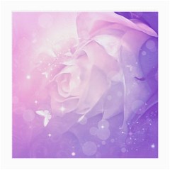 Beautiful Rose, Soft Violet Colors Medium Glasses Cloth (2-side) by FantasyWorld7