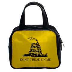 Gadsden Flag Don t Tread On Me Classic Handbags (2 Sides)