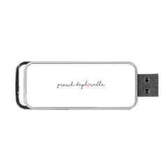 Proud Deplorable Maga Women For Trump With Heart And Handwritten Text Portable Usb Flash (one Side) by snek