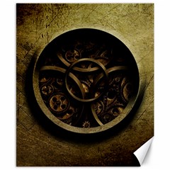 Abstract Steampunk Textures Golden Canvas 8  X 10  by Sapixe