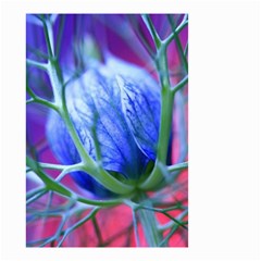 Blue Flowers With Thorns Small Garden Flag (two Sides) by Sapixe