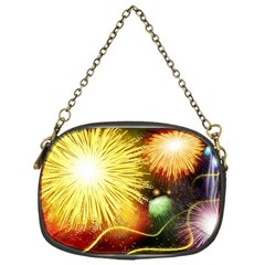 Celebration Colorful Fireworks Beautiful Chain Purses (one Side)  by Sapixe