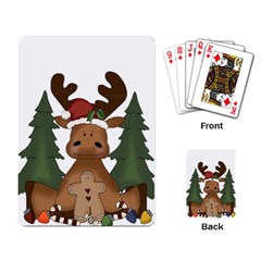 Christmas Moose Playing Card by Sapixe