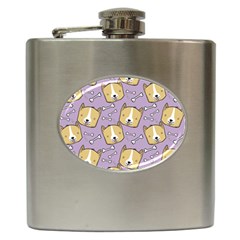 Dog Pattern Hip Flask (6 Oz) by Sapixe