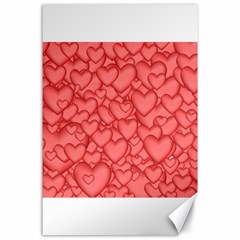 Background Hearts Love Canvas 24  X 36 