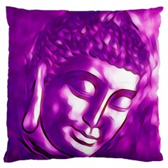 Purple Buddha Art Portrait Large Cushion Case (two Sides)