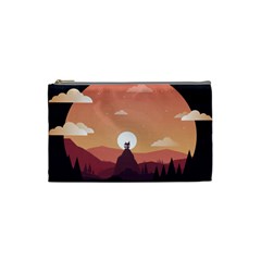 Design Art Hill Hut Landscape Cosmetic Bag (small) 