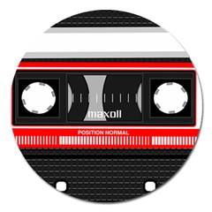 Compact Cassette Musicassette Mc Magnet 5  (round) by Nexatart