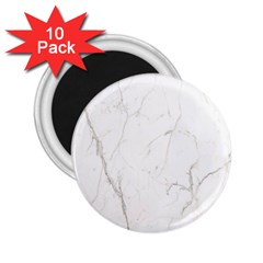 White Marble Tiles Rock Stone Statues 2 25  Magnets (10 Pack) 