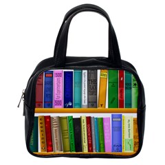 Shelf Books Library Reading Classic Handbags (one Side)