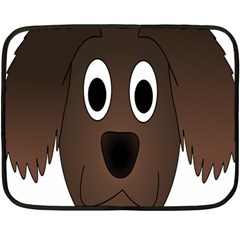 Dog Pup Animal Canine Brown Pet Double Sided Fleece Blanket (mini) 
