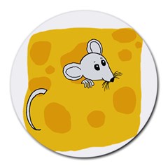 Rat Mouse Cheese Animal Mammal Round Mousepads