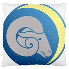 Ram Zodiac Sign Zodiac Moon Star Standard Flano Cushion Case (one Side)