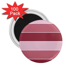 Striped Shapes Wide Stripes Horizontal Geometric 2 25  Magnets (100 Pack) 