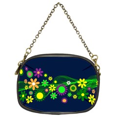 Flower Power Flowers Ornament Chain Purses (one Side)  by Sapixe