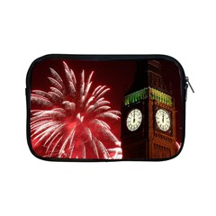 Fireworks Explode Behind The Houses Of Parliament And Big Ben On The River Thames During New Year’s Apple Ipad Mini Zipper Cases by Sapixe