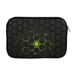 Green Android Honeycomb Gree Apple Macbook Pro 17  Zipper Case by Sapixe