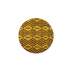 Golden Pattern Fabric Golf Ball Marker (10 Pack) by Sapixe