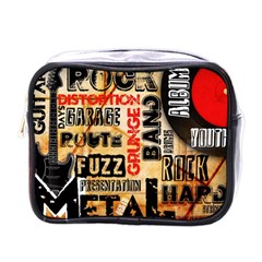 Guitar Typography Mini Toiletries Bags by Sapixe