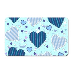 Hearts Pattern Paper Wallpaper Magnet (rectangular) by Sapixe