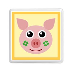 Luck Lucky Pig Pig Lucky Charm Memory Card Reader (square)  by Sapixe
