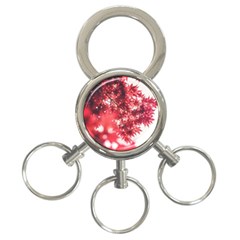 Maple Leaves Red Autumn Fall 3-ring Key Chains by Sapixe