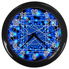 Network Connection Structure Knot Wall Clocks (black) by Sapixe