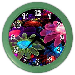 Nice 3d Flower Color Wall Clocks by Sapixe