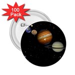 Outer Space Planets Solar System 2.25  Buttons (100 pack) 