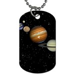 Outer Space Planets Solar System Dog Tag (One Side)