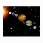 Outer Space Planets Solar System Small Glasses Cloth