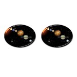 Outer Space Planets Solar System Cufflinks (Oval)