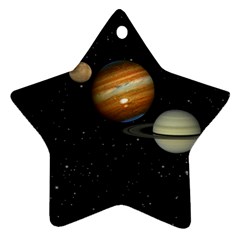 Outer Space Planets Solar System Star Ornament (two Sides) by Sapixe