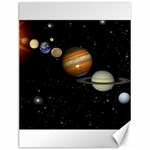 Outer Space Planets Solar System Canvas 12  x 16   11.86 x15.41  Canvas - 1