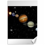 Outer Space Planets Solar System Canvas 20  x 30  