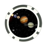 Outer Space Planets Solar System Poker Chip Card Guard