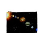 Outer Space Planets Solar System Cosmetic Bag (Medium)  Front