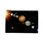 Outer Space Planets Solar System Cosmetic Bag (Large) 