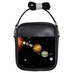 Outer Space Planets Solar System Girls Sling Bags