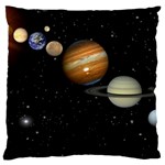 Outer Space Planets Solar System Large Cushion Case (One Side)