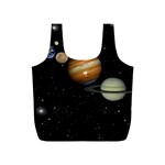 Outer Space Planets Solar System Full Print Recycle Bags (S) 