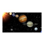 Outer Space Planets Solar System Satin Wrap Front