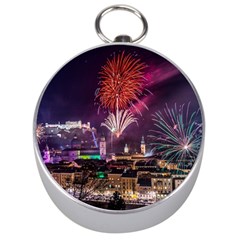 New Year New Year’s Eve In Salzburg Austria Holiday Celebration Fireworks Silver Compasses by Sapixe