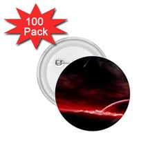 Outer Space Red Stars Star 1 75  Buttons (100 Pack)  by Sapixe